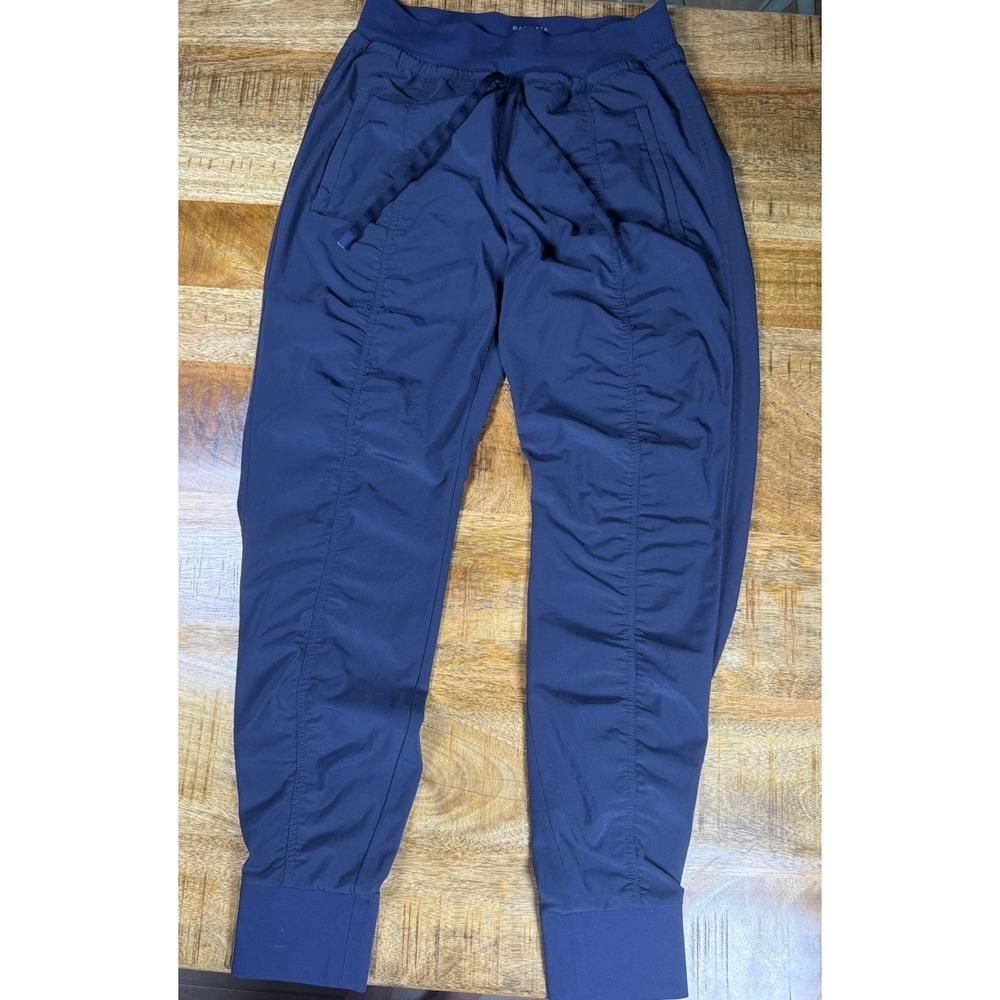 Athleta Attitude Pant Navy Jogger Travel Pants Womens Size 2 Stretch